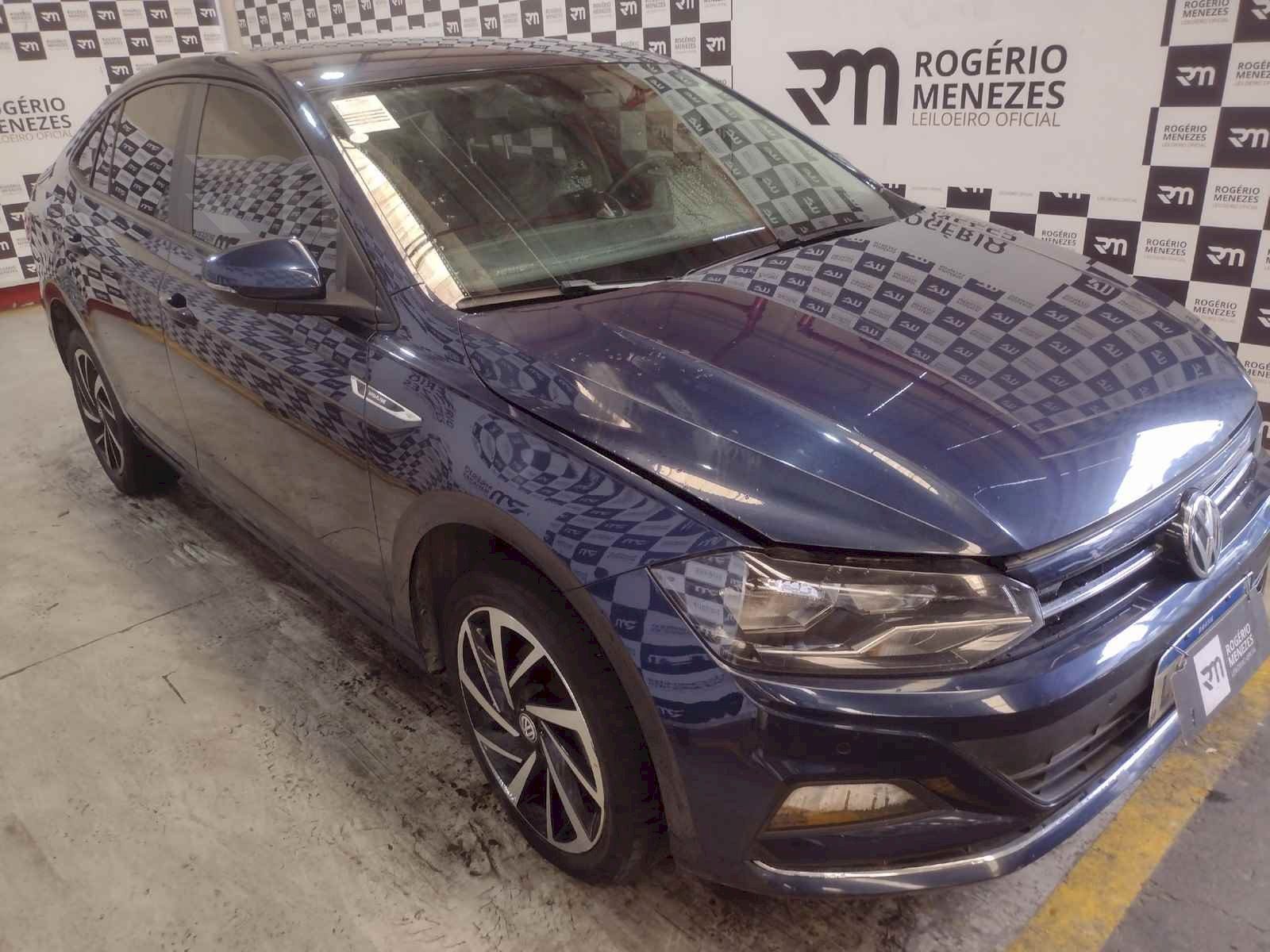 Leilão Online - veja o vídeo!! VW/VIRTUS MF; 2019/2020; PRATA.; ALCO